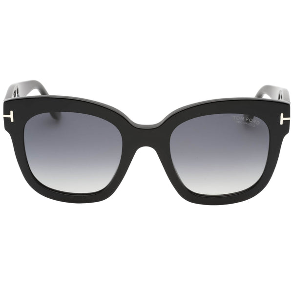 Tom Ford Smoke Polarized Lensed Shiny Black Sunglasses FT0613 01D